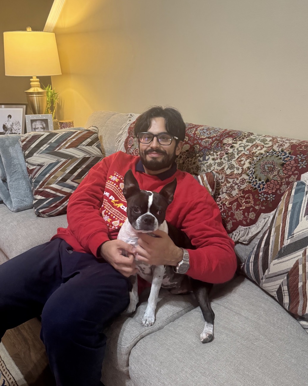 Benji with his cousin Illia on Christmas
